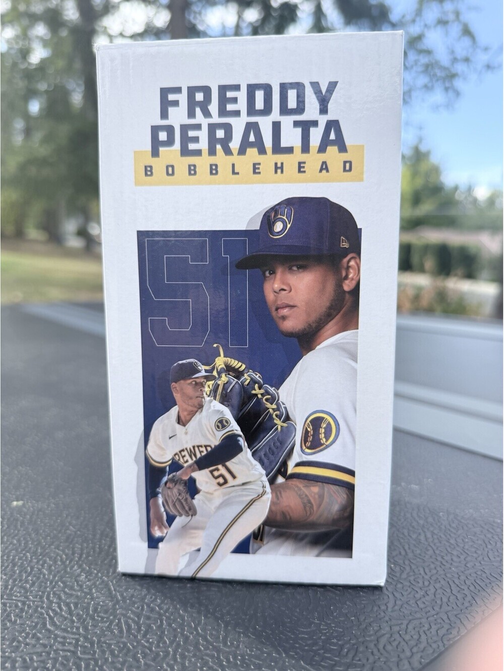 2022 Freddy Peralta Milwaukee Brewers Bobblehead-NIB-SGA